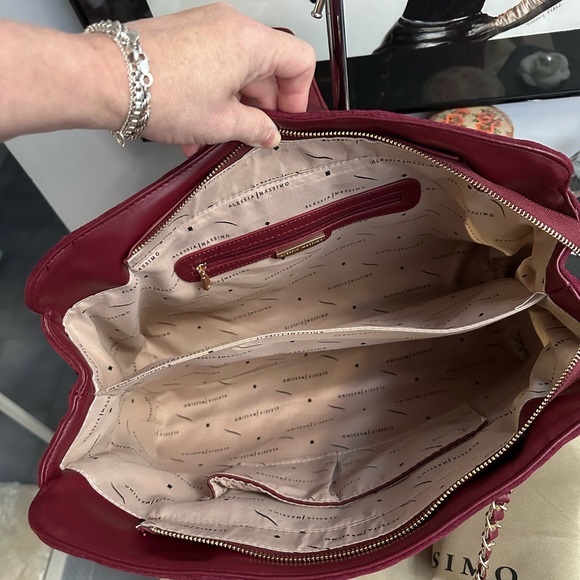 NWT Alessia Massimo quilted shoulder bag - Picture 7 of 12